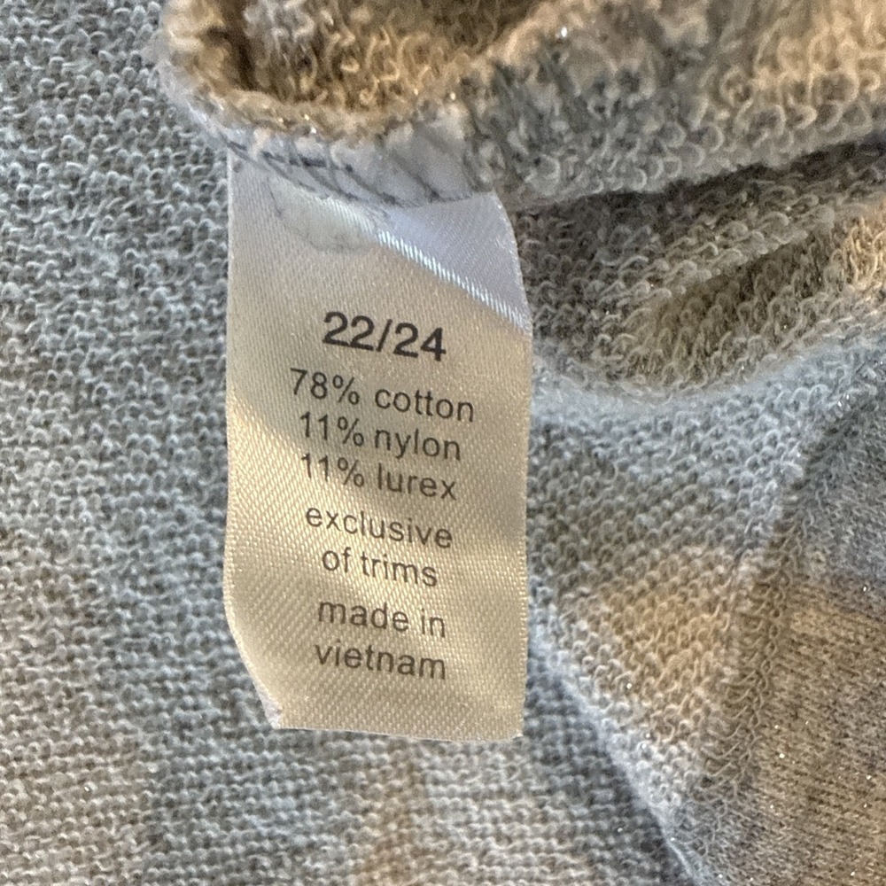 V Sport Gray Hooded Pullover Anorak Womens Plus 22/24 Drawstring Cozy Hoodie - Picture 7 of 7